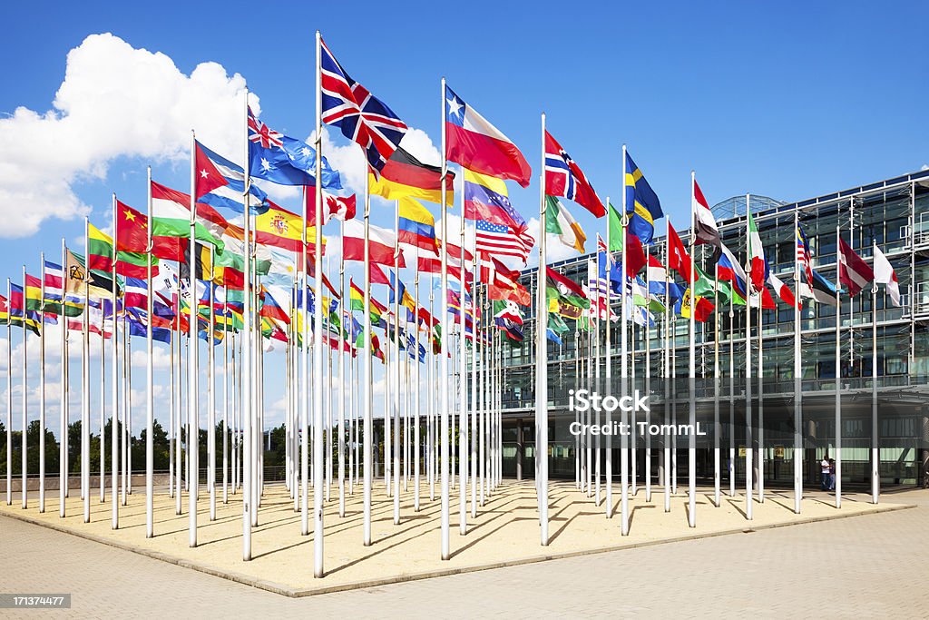 International Banderas - Foto de stock de Azul libre de derechos