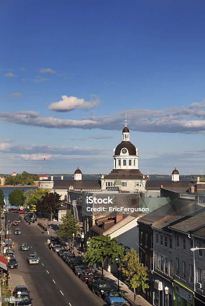 Kingston skyline, Brock St z góry - Zbiór zdjęć royalty-free (Kingston - Ontario)