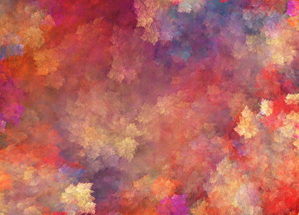 Background in Impressionism style with many colors stock photo