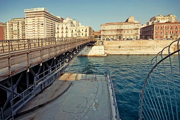 Taranto swingbridge, South Italy