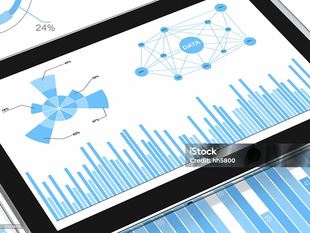 Markt analysieren Daten - Lizenzfrei Digitales Marketing Stock-Foto