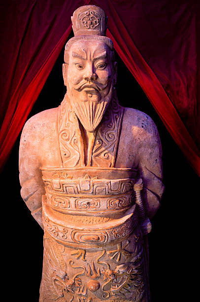 de terre cuite de xi'an - terracotta soldiers xian terracotta tomb photos et images de collection
