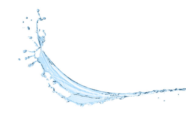 istock Splash of clear water on white background 1713769955