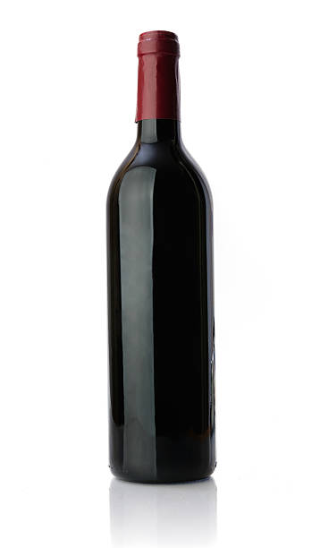 bottiglia di vino rosso non etichettato - wine bottle bottle wine red foto e immagini stock