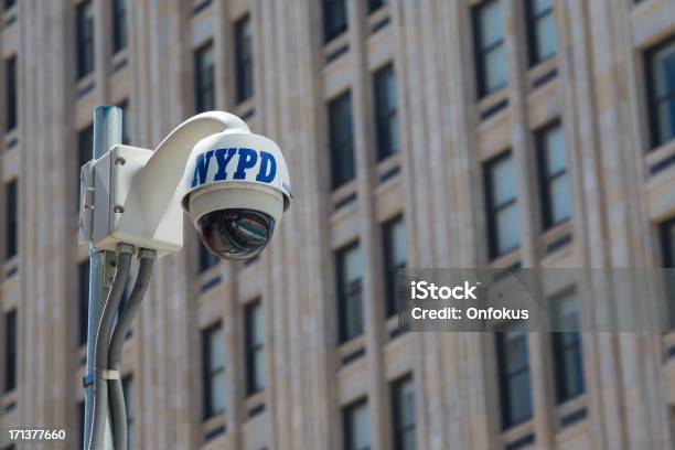 Nypd Sorveglianza Della Telecamera Di Sicurezza Cctv Manhattan New York - Fotografie stock e altre immagini di Ambientazione esterna