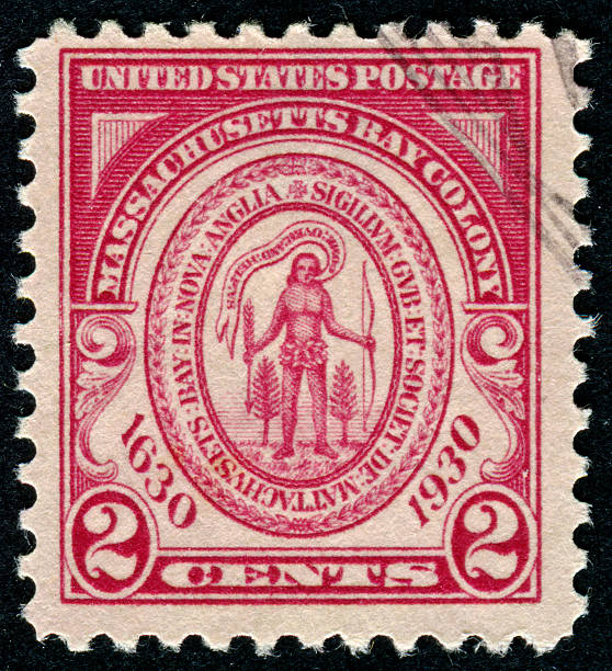istock Massachusetts Bay Colony Stamp 171377911