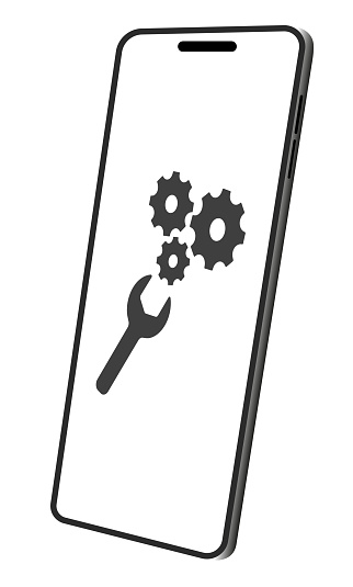 vector illustration of a phone on a transparent background