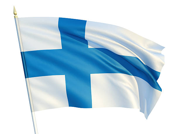 Finnish Flag stock photo