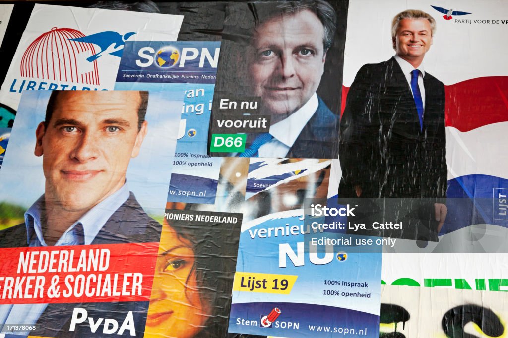 Olandese elezione Poster # 6 XXXL - Foto stock royalty-free di 2012