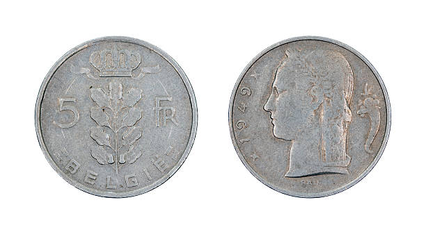 istock Five-Franc-Coin, Belgium, 1949 171378095