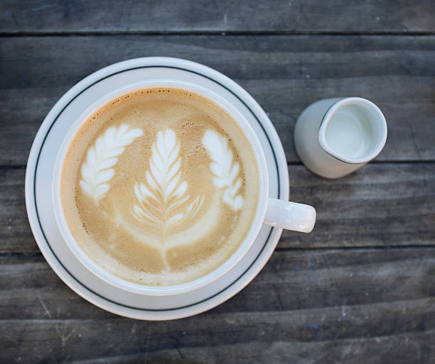 Latte and Cream stock photo