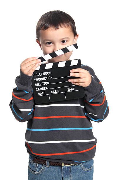 istock Child Holding Film Slate 171378793