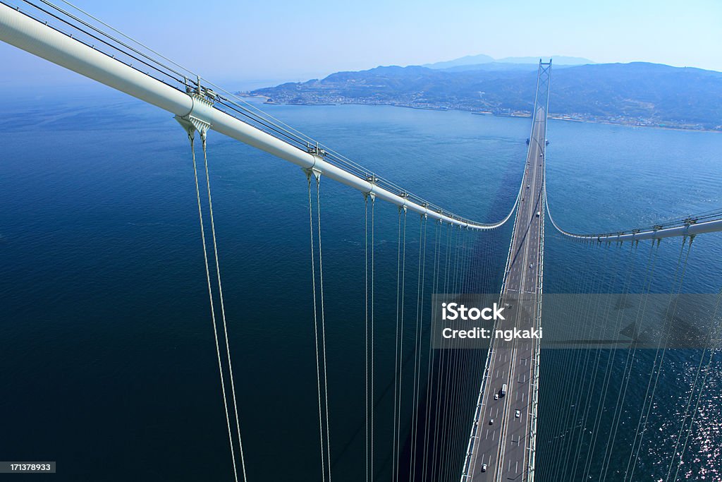 Dessus du pont Akashi Honshi - Photo de Pont libre de droits