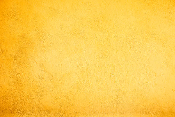 fond de texture de mur de couleur - fond jaune photos et images de collection