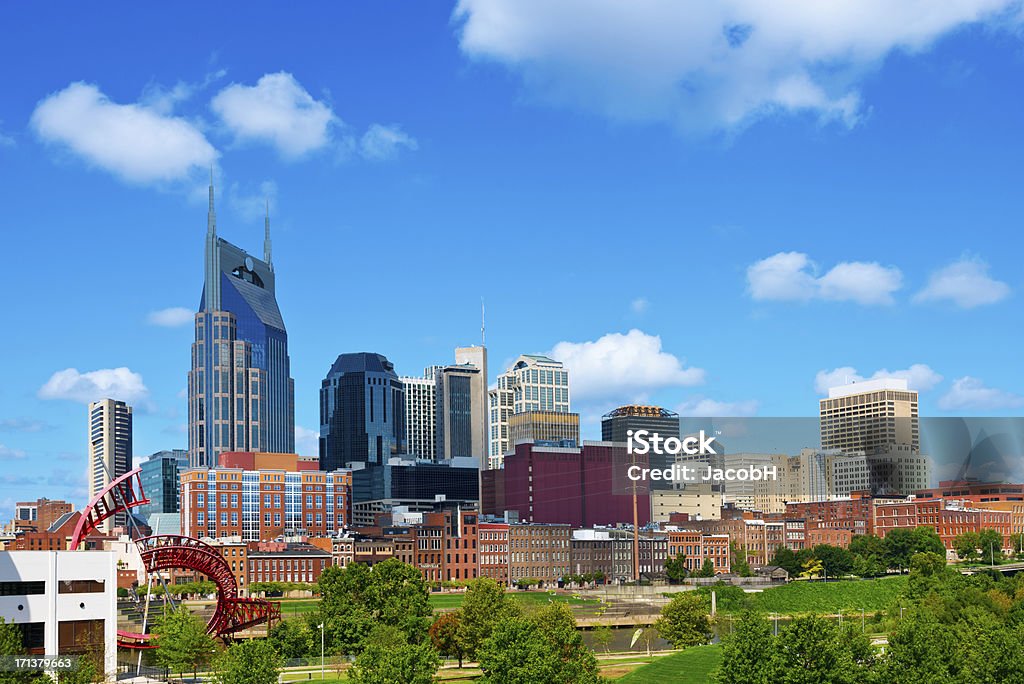 Vista de los edificios de Nashville - Foto de stock de Nashville libre de derechos