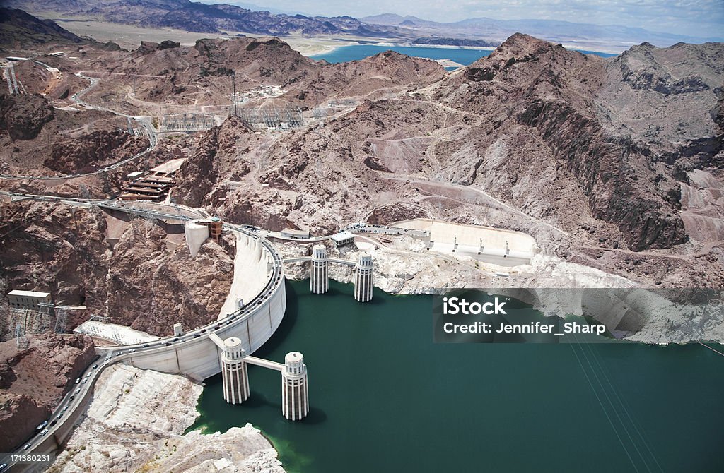 Hoover Dam.  Arizona/ Nevada Hoover Dam Stock Photo