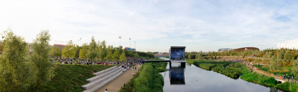london 2012 igrzyska olimpijskie parku panorama - rzeka lea zdjęcia i obrazy z banku zdjęć