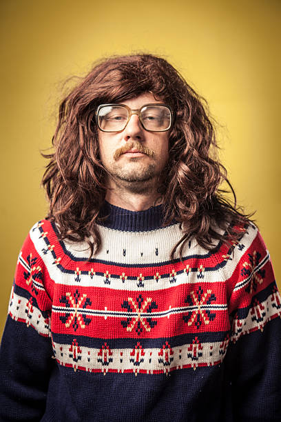 istock Tired or Squinting Ugly 1980s man bad Sweater Portrait 171380791