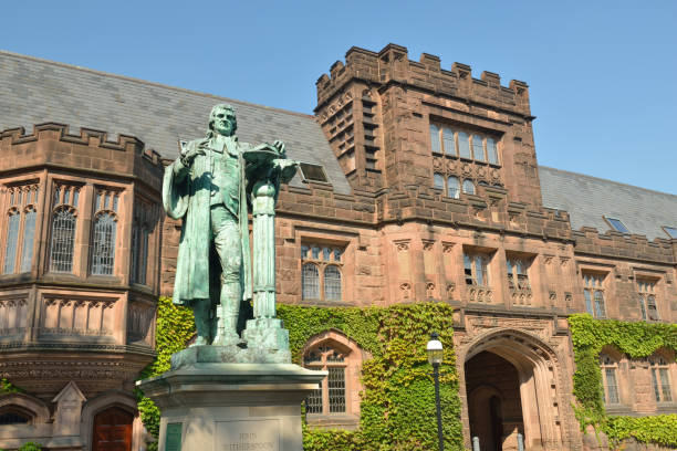 East Pyne Hall in Princeton University stock photo