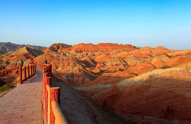 Danxia landform in Zhangye "Danxia landform in Zhangye,Gansu Provinces,ChinaPlease visit my other pictures, thank you!,thanks." east asia stock pictures, royalty-free photos & images
