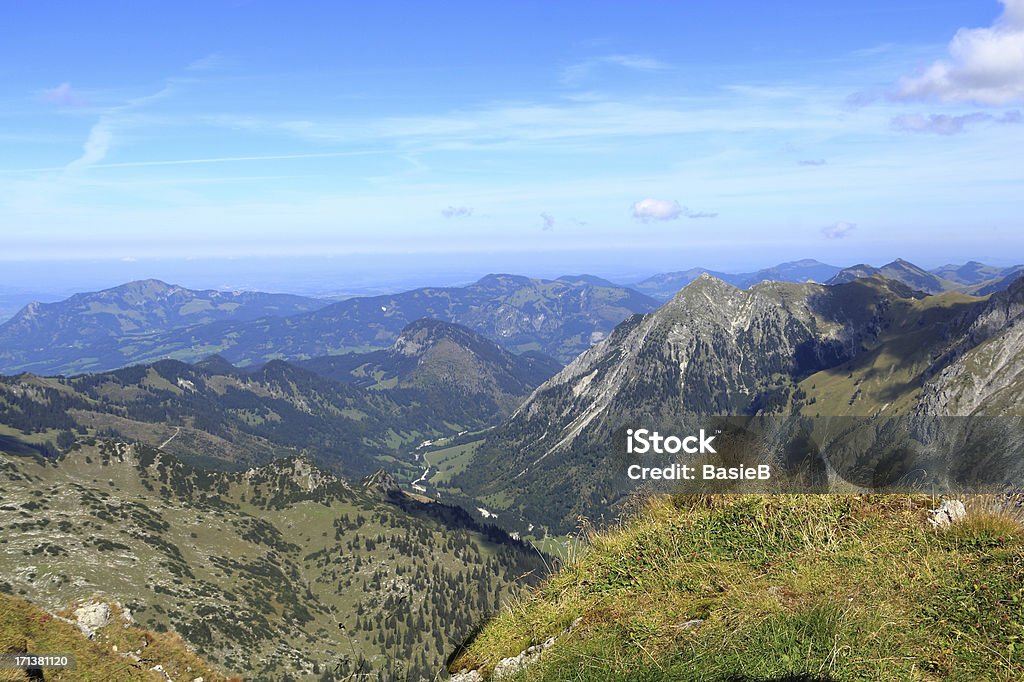 Vista do Nebelhorn - Foto de stock de Oberstdorf royalty-free