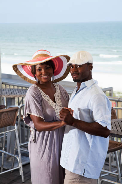 istock Couple dancing on terrace at beach 171381126