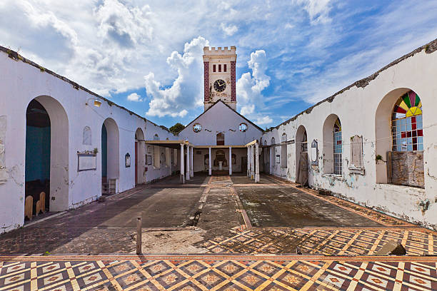 igreja anglicana de st george, granada w.i. - st george church imagens e fotografias de stock