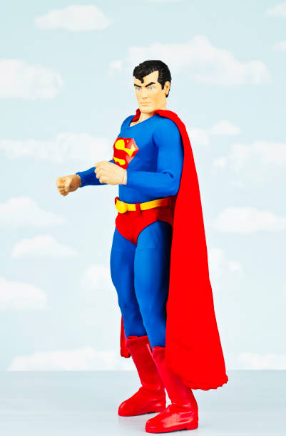 super-homem pronto para lutar - superman superhero heroes cape imagens e fotografias de stock