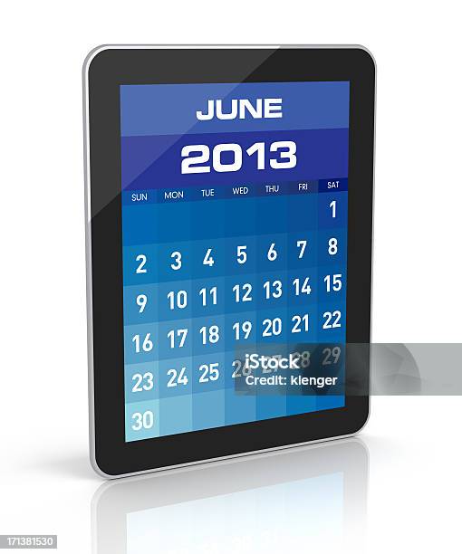 タブレットのカレンダー 2013 年 6 月 - 2013年のストックフォトや画像を多数ご用意 - 2013年, 3D, イラストレーション