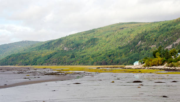 The view of  the surrounding landscape  of Baie Saint Paul in Quebec, Canada.