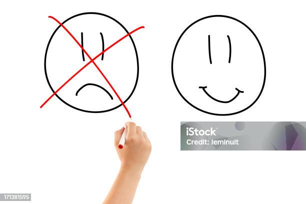 Cruce El Triste Cara Foto de stock y más banco de imágenes de Cara sonriente antropomórfica - Cara sonriente antropomórfica, Dibujar, Sonreír