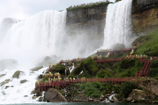 Tourists at the base of Niagara FallsMore Toronto images