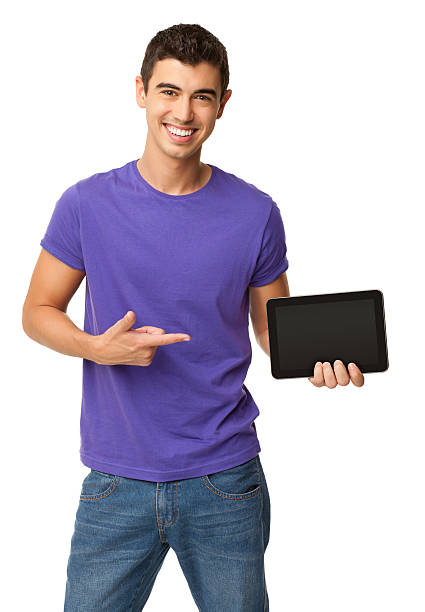 istock Young Boy Pointing At Digital Tablet - Isolated 171382283