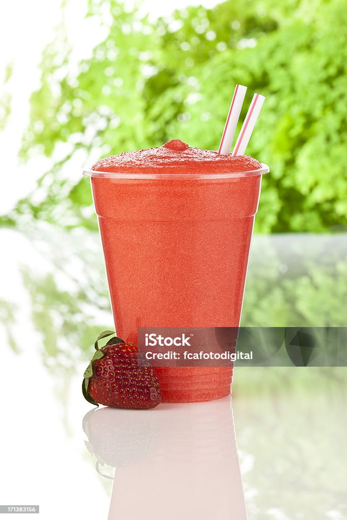 Erdbeer-Smoothie - Lizenzfrei Bunt - Farbton Stock-Foto