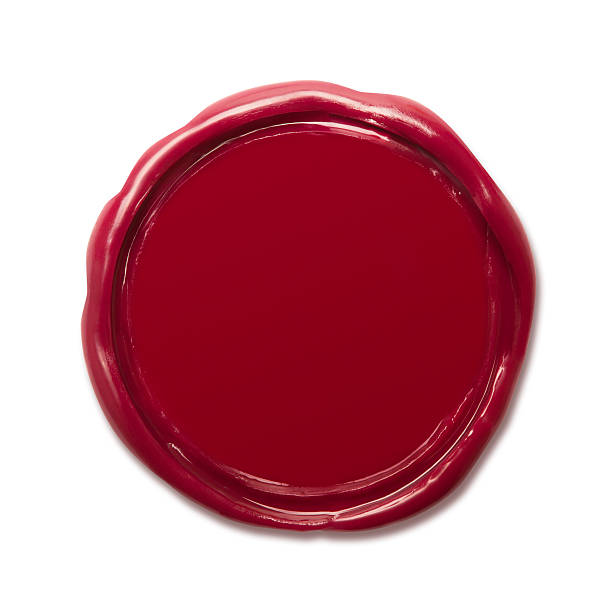 Wax Seal Wax Seal with Clipping Paths. wax stock pictures, royalty-free photos & images