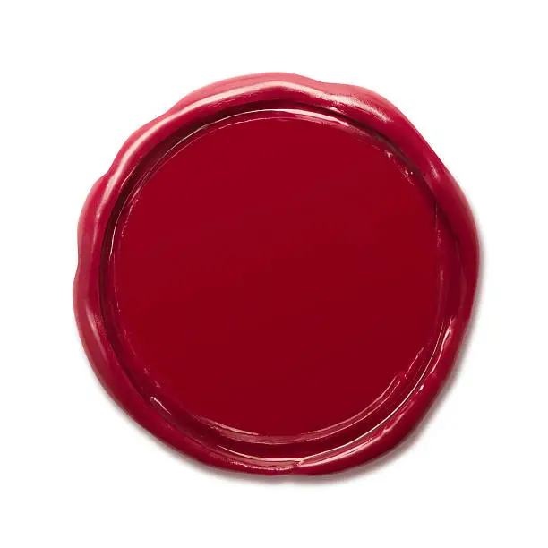 Wax Seal with Clipping Paths.
