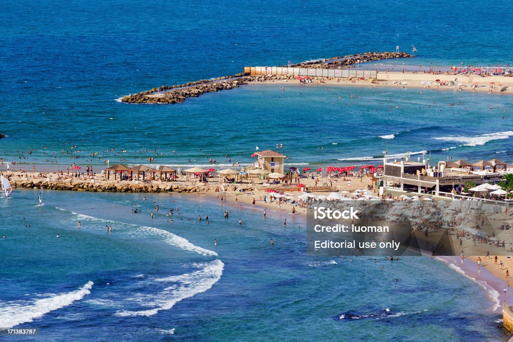 Strand von Tel Aviv - Lizenzfrei Israel Stock-Foto