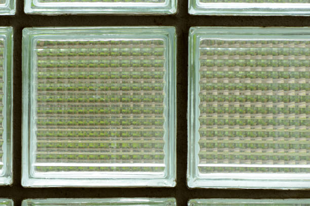 istock Pattern of tiled glass wall close-up 171383919