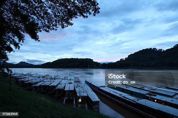 Traditional Boats At Luang Prabang Stock Photo - Download Image Now - Asia, Asian Culture, Atmosphere