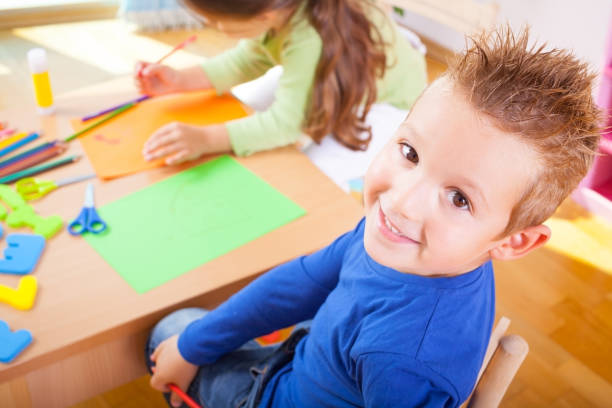 istock Kids are playing in the kindergarden 171384580