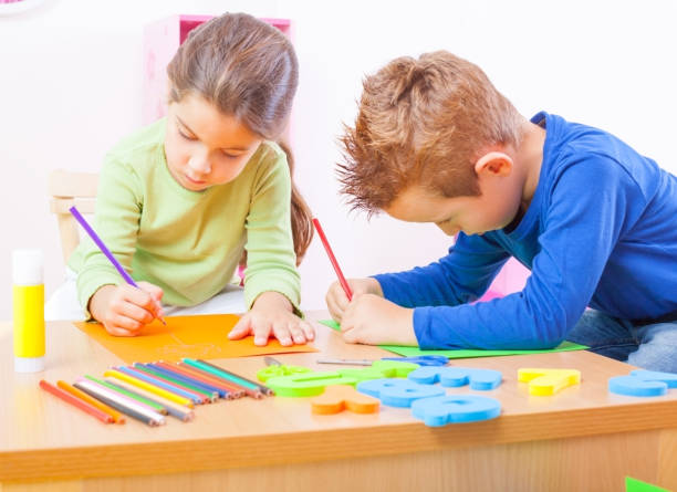 istock Kids are playing in the kindergarden 171384584