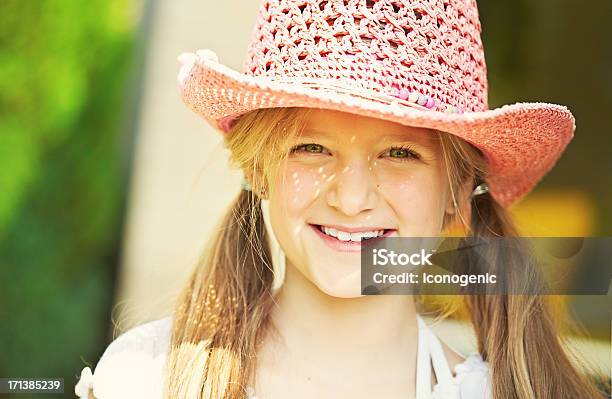 Girl Outdoors Stock Photo - Download Image Now - 10-11 Years, Blond Hair, Bright