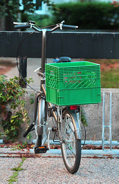 istock Bicycle with Milk Crate Basket 171385539