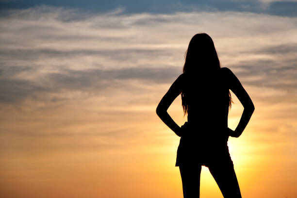 istock Sexy woman silhouette 171385556