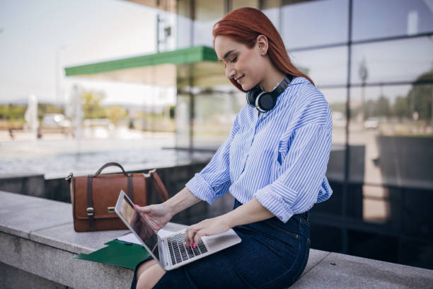 istock Businesswoman using laptop 1713863634