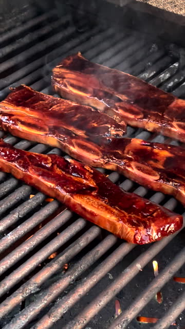 Ribs on Barbecue