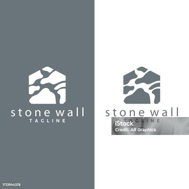 Simple Stone Logo Simple Stone Wall Logo Design Template Symbol Illustration Stock ...