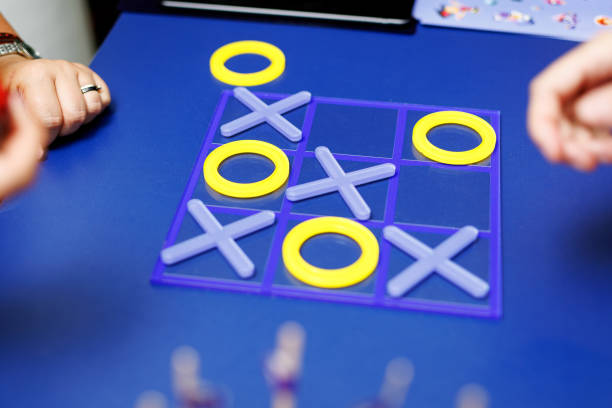istock Tic-tac-toe game figures on the playing field. 1714008704