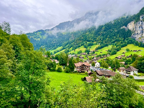 Beautiful village of Lauterbrunnen, Switzerland