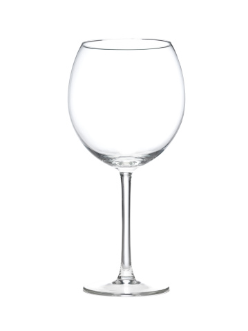 The wineglass  isolated on white background.. For design.